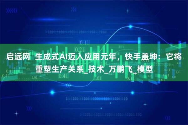 启远网  生成式AI迈入应用元年，快手盖坤：它将重塑生产关系_技术_万鹏飞_模型